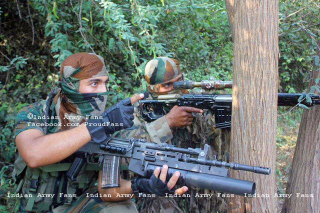 indian soldiers svd rifle