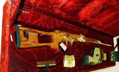 Gold plated Al Kadesiah in case