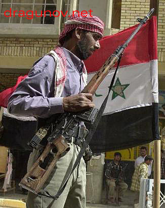 Iraqi fighter with SVD
