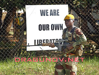 Soldier in Zimbabwe