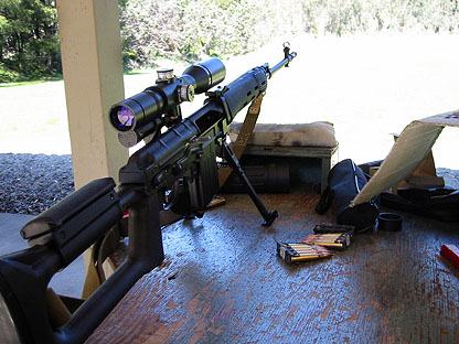 Bipod at the range