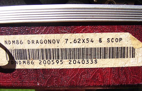 KFS NDM-86 case label