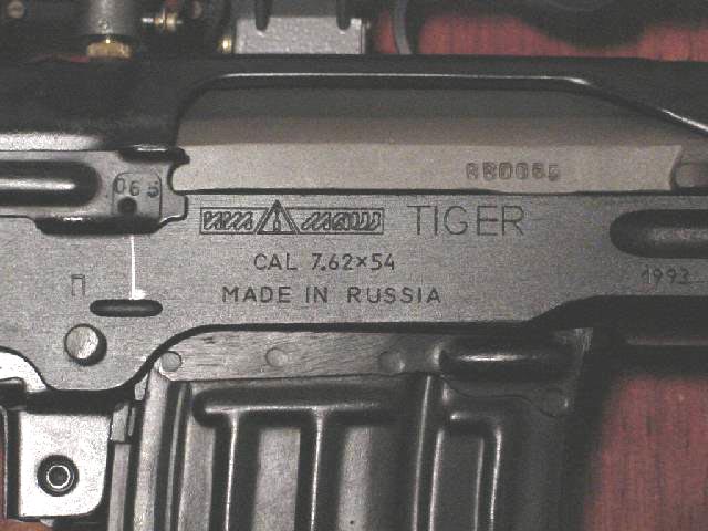 Tiger Receiver Markings